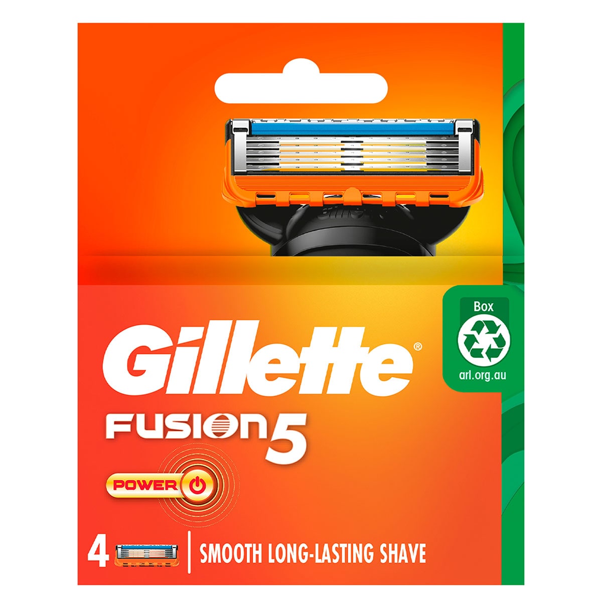 Gillette Fusion5 Power Cartridges Razor Blade Refill 4 Pack