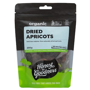 Honest to Goodness Organic Dried Apricots 200g