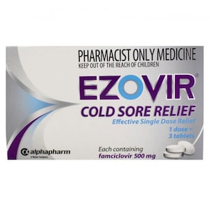 Ezovir Famciclovir (500mg) Cold Sore Relief 500mg 3 Tablets