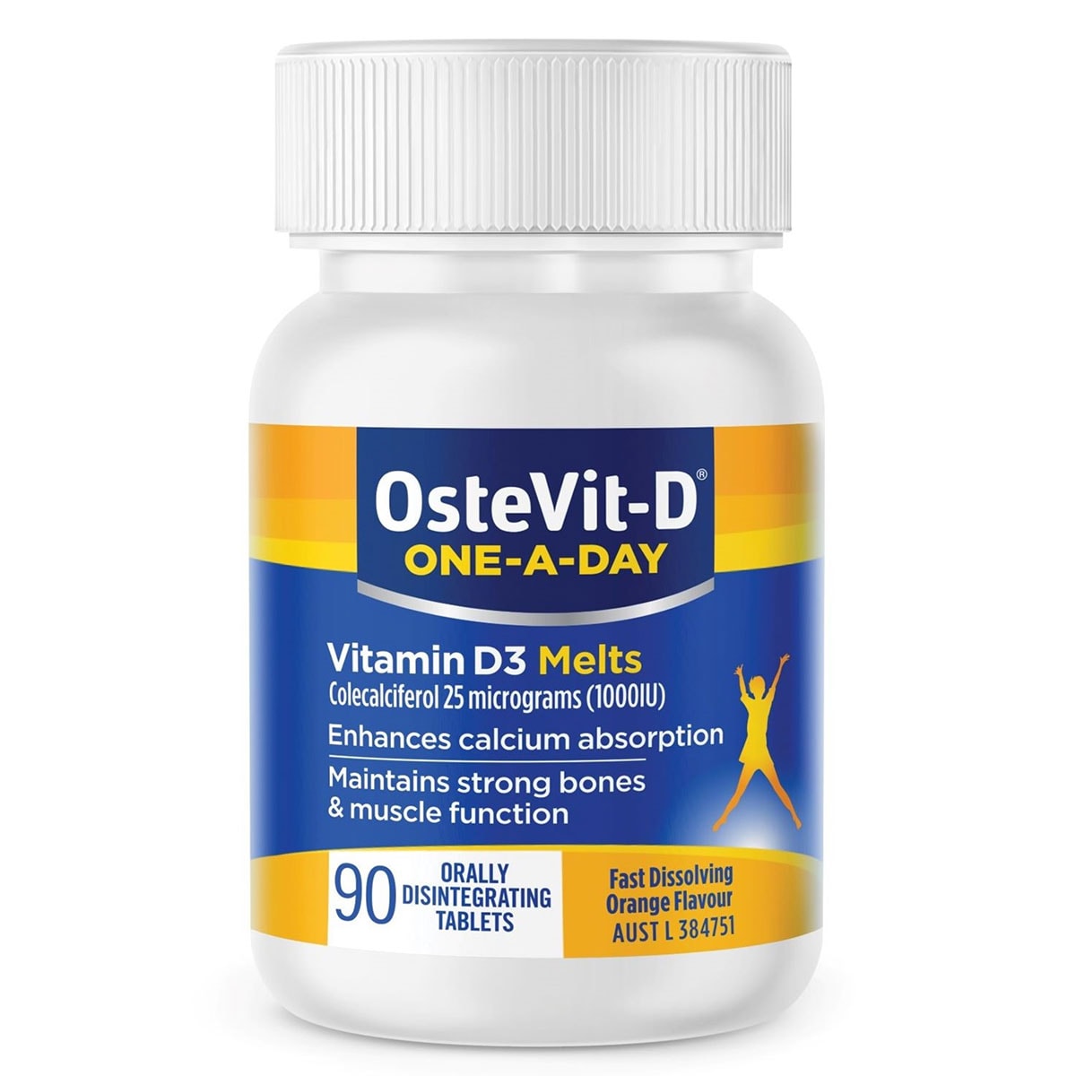 OsteVit-D One-a-Day Vitamin D3 Melts 90 Tablets