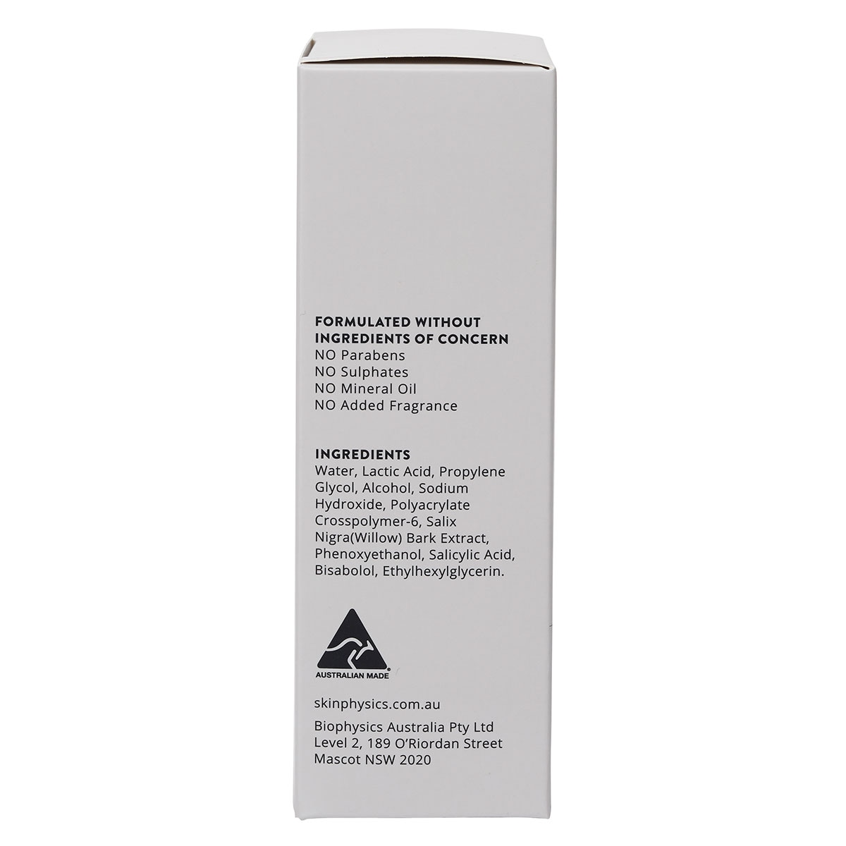 Skin Physics Lactic Acid + AHA BHA Renewal Serum 30ml