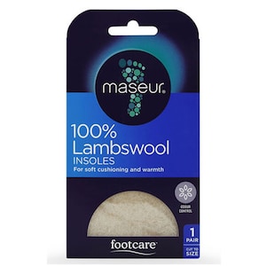 Footcare Maseur 100% Lambswool Insoles 1 Pair