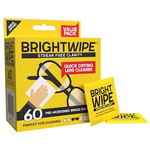 Bright Wipe Lens Wipe 60 Pack