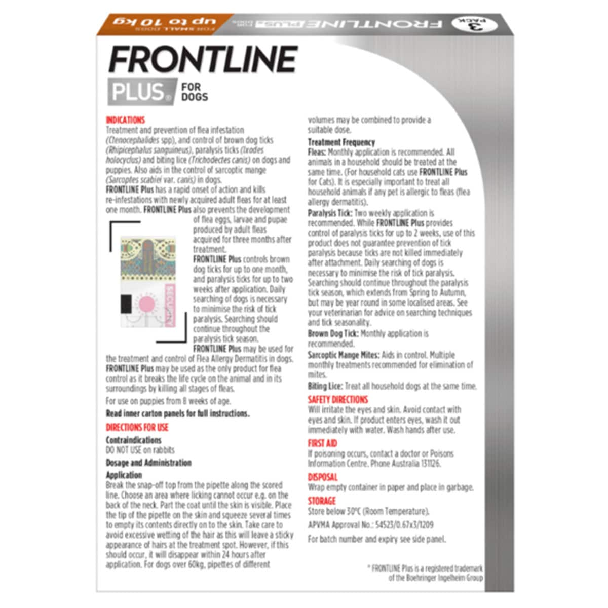 Frontline orange outlet