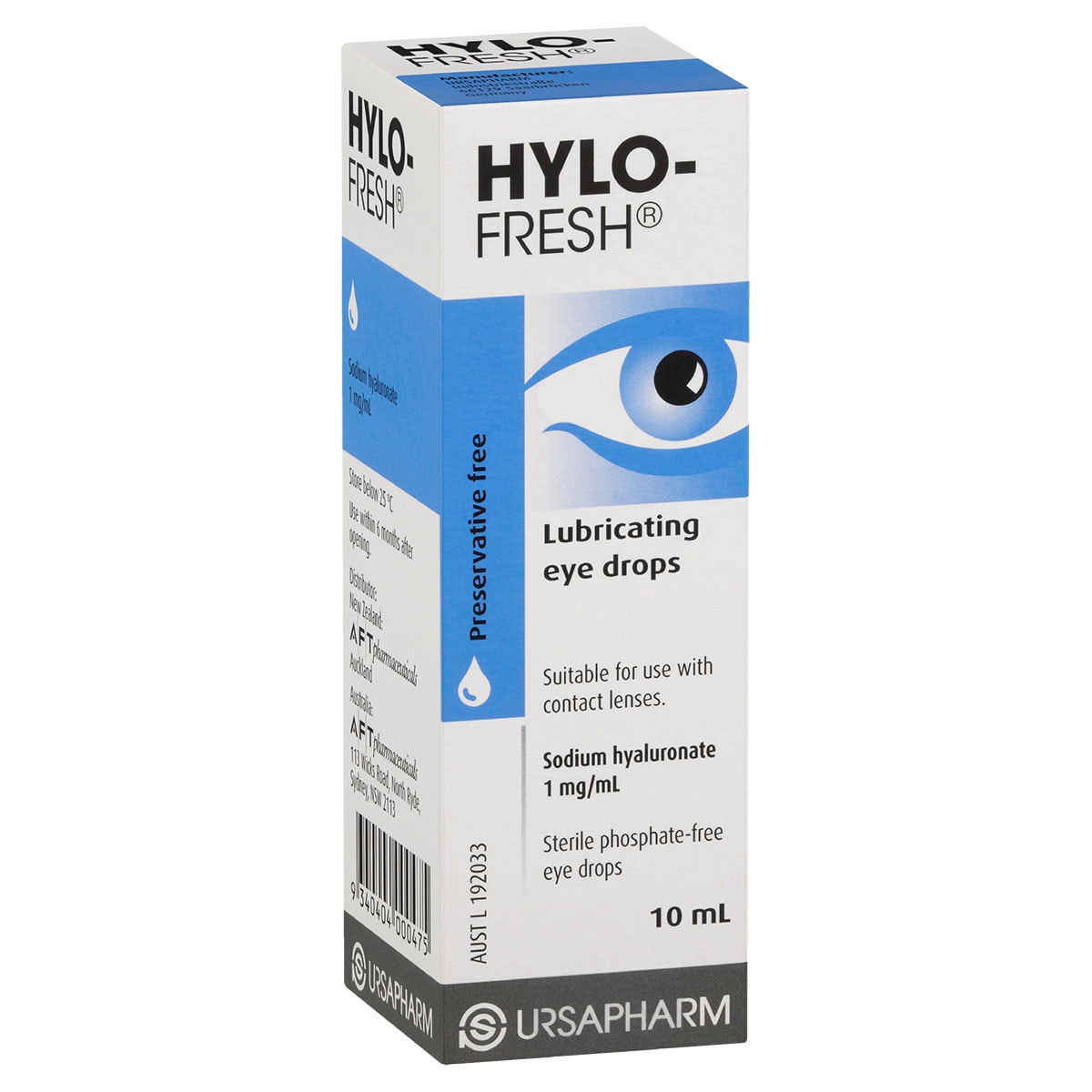 Hylo Fresh Lubricating Eye Drops 1mg 10ml