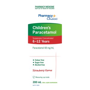 Pharmacy Choice Children's Paracetamol 6-12 Years 200ml