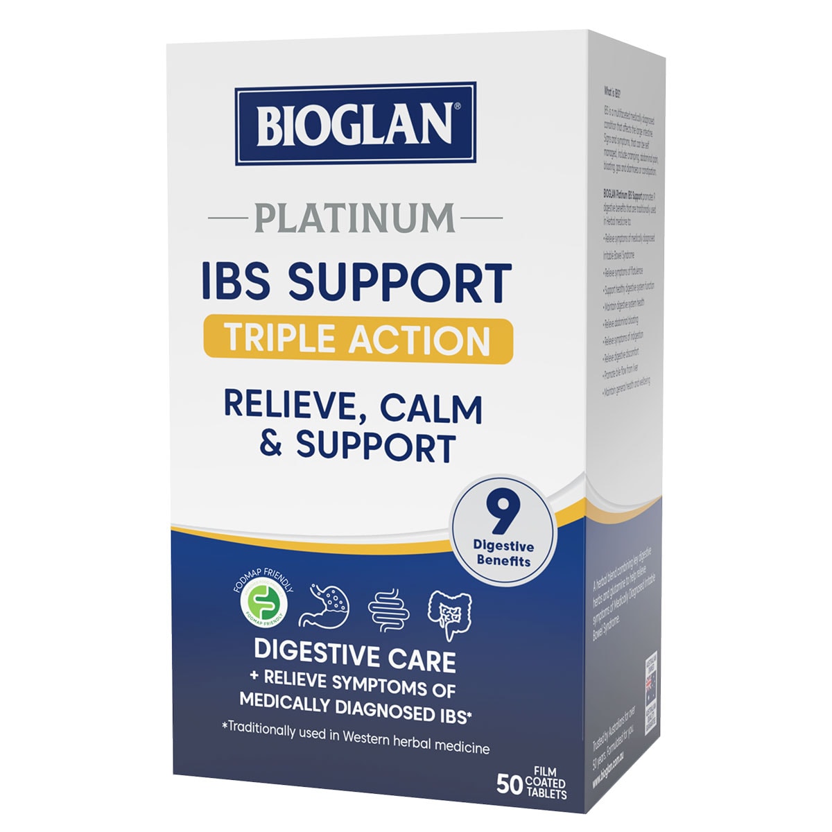Bioglan Platinum IBS Support 50 Tablets Australia
