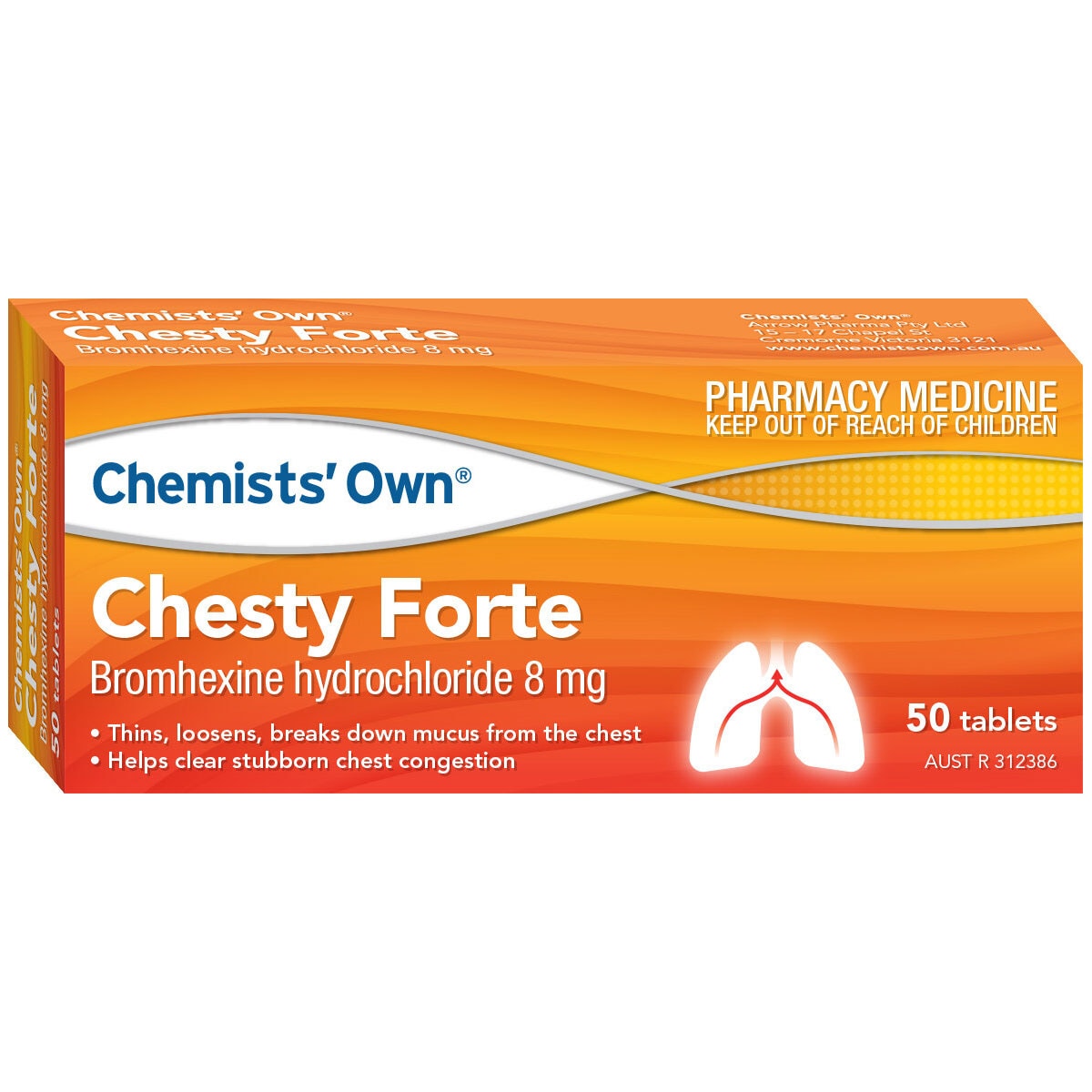 Chemists Own Chesty Forte 50 Tablets