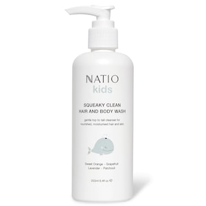 Natio Kids Squeaky Clean Hair & Body Wash 250ml