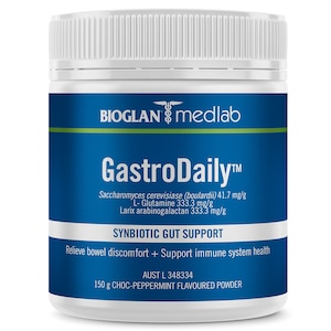 Medlab GastroDaily Synbiotic Gut Support Choc-Peppermint 150g