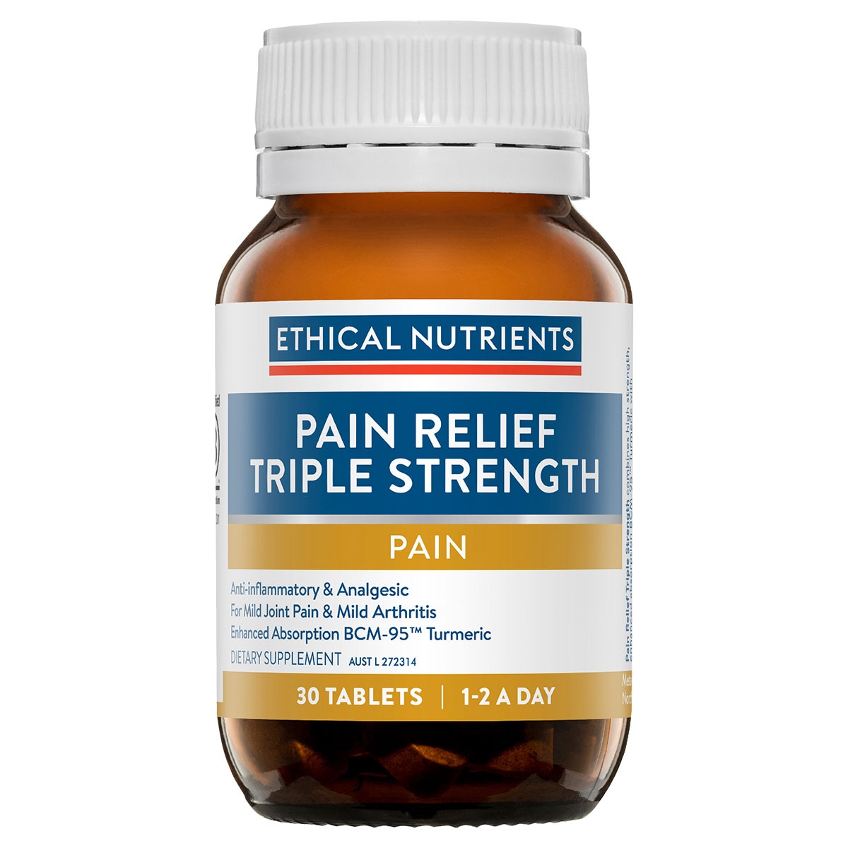 Ethical Nutrients Pain Relief Triple Strength 30 Tablets | Healthylife Australia