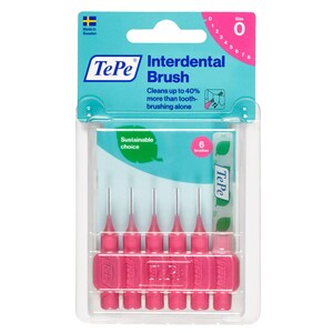 TePe Interdental Brush 0.4mm Pink 6 Pack