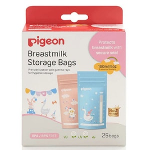 Pigeon Breast Milk Storage Bags 180ml 25 Pack