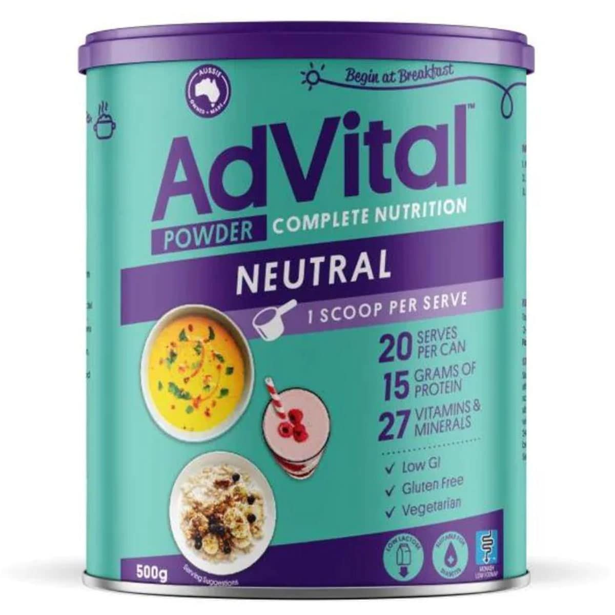 AdVital Nutritionally Complete Neutral Powder 500g Australia