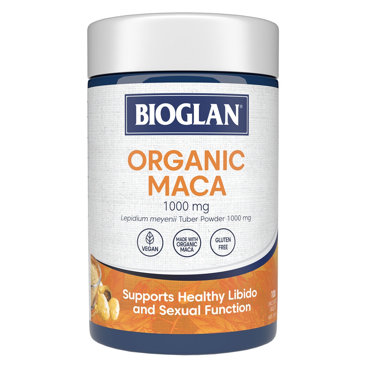 Bioglan Organic Maca 1000mg 100 Tablets Australia