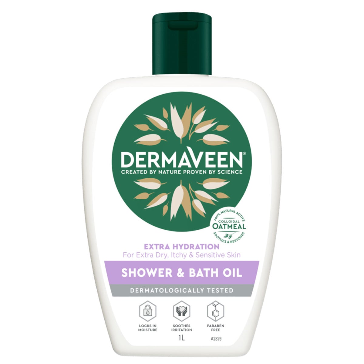 DermaVeen Extra Hydration Shower & Bath Oil 1 Litre