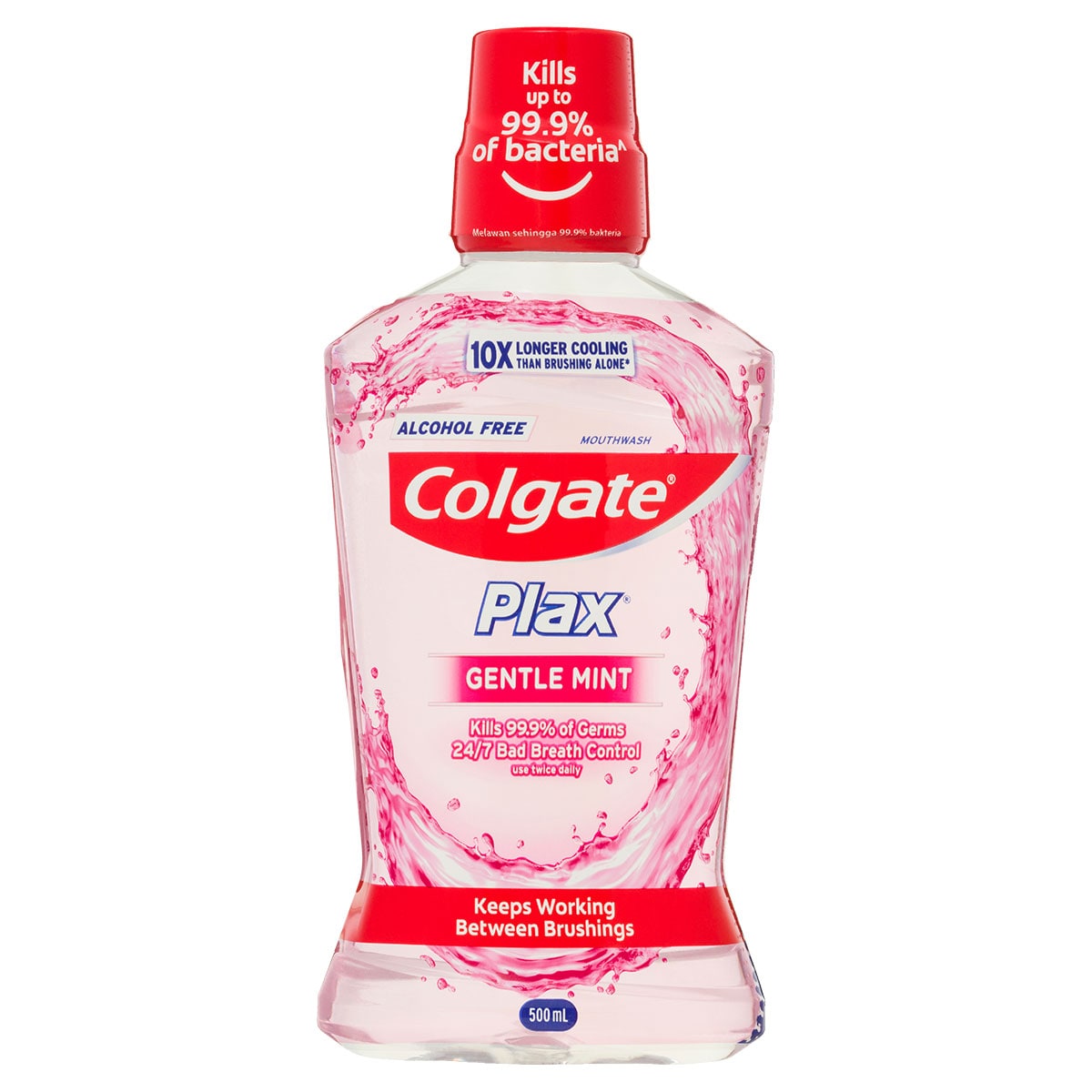 Colgate Plax Alcohol Free Mouthwash Gentle Mint 500ml