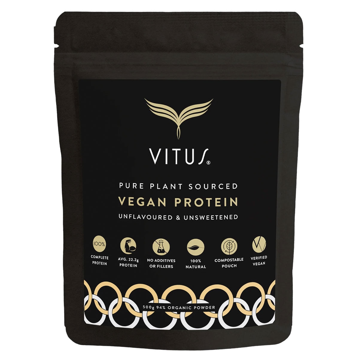 Vitus Vegan Protein Powder 500g Australia