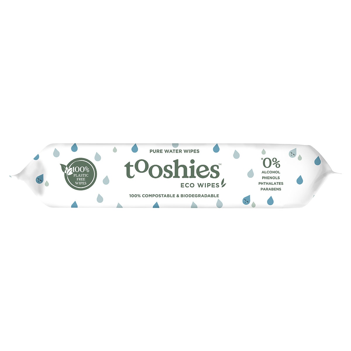 Tooshies by Tom Pure Water Baby Wipes 70 Pack
