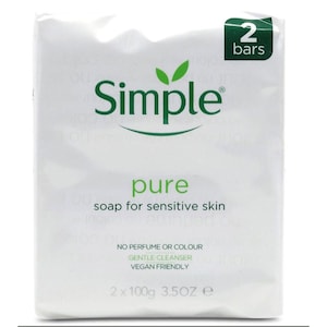 Simple Pure Soap for Sensitive Skin 2x 100g