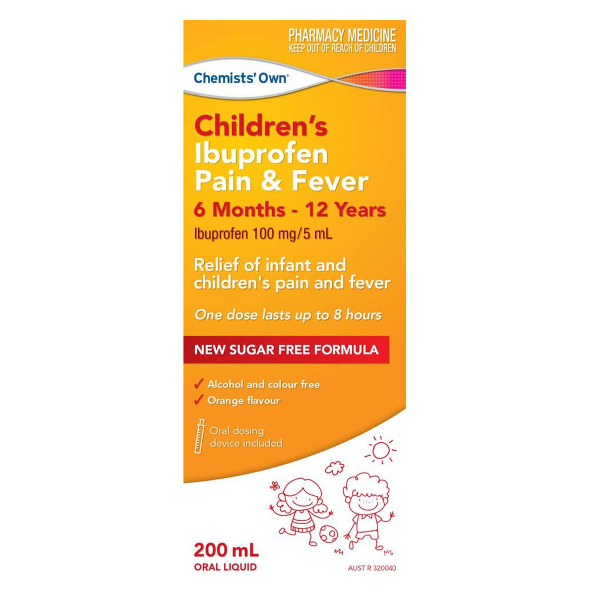 Chemists Own Children's Ibuprofen Pain & Fever 6 Months - 12 Years 200ml