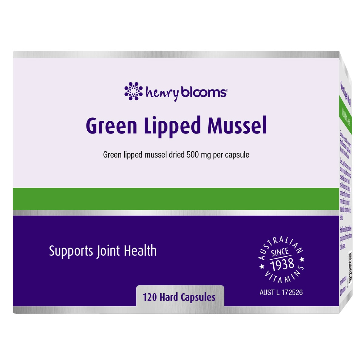 Henry Blooms Green Lipped Mussel 120 Capsules