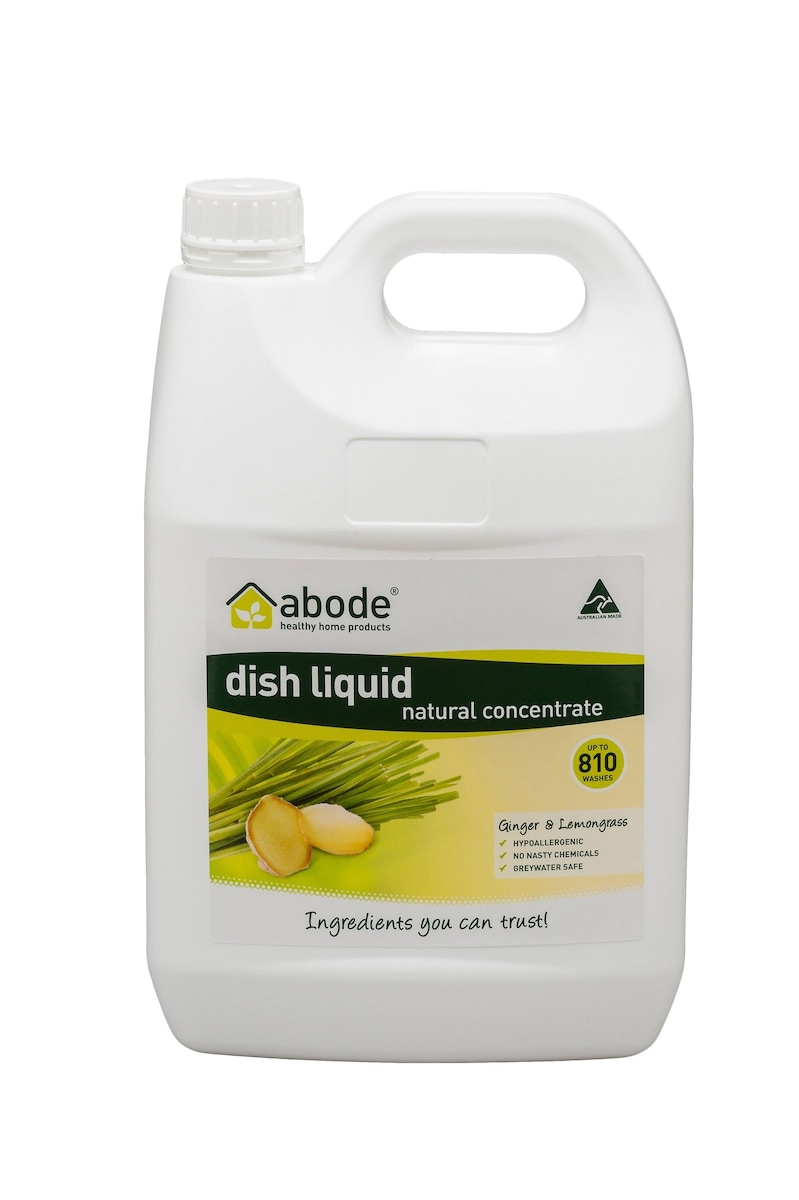 Abode Dishwashing Liquid Ginger & Lemongrass 4L