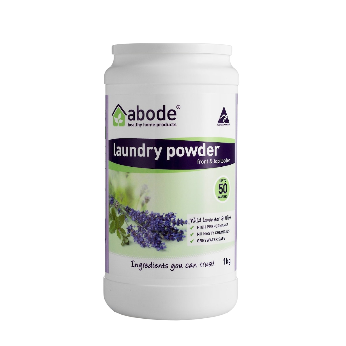 Abode Laundry Powder Wild Lavender and Mint 1kg