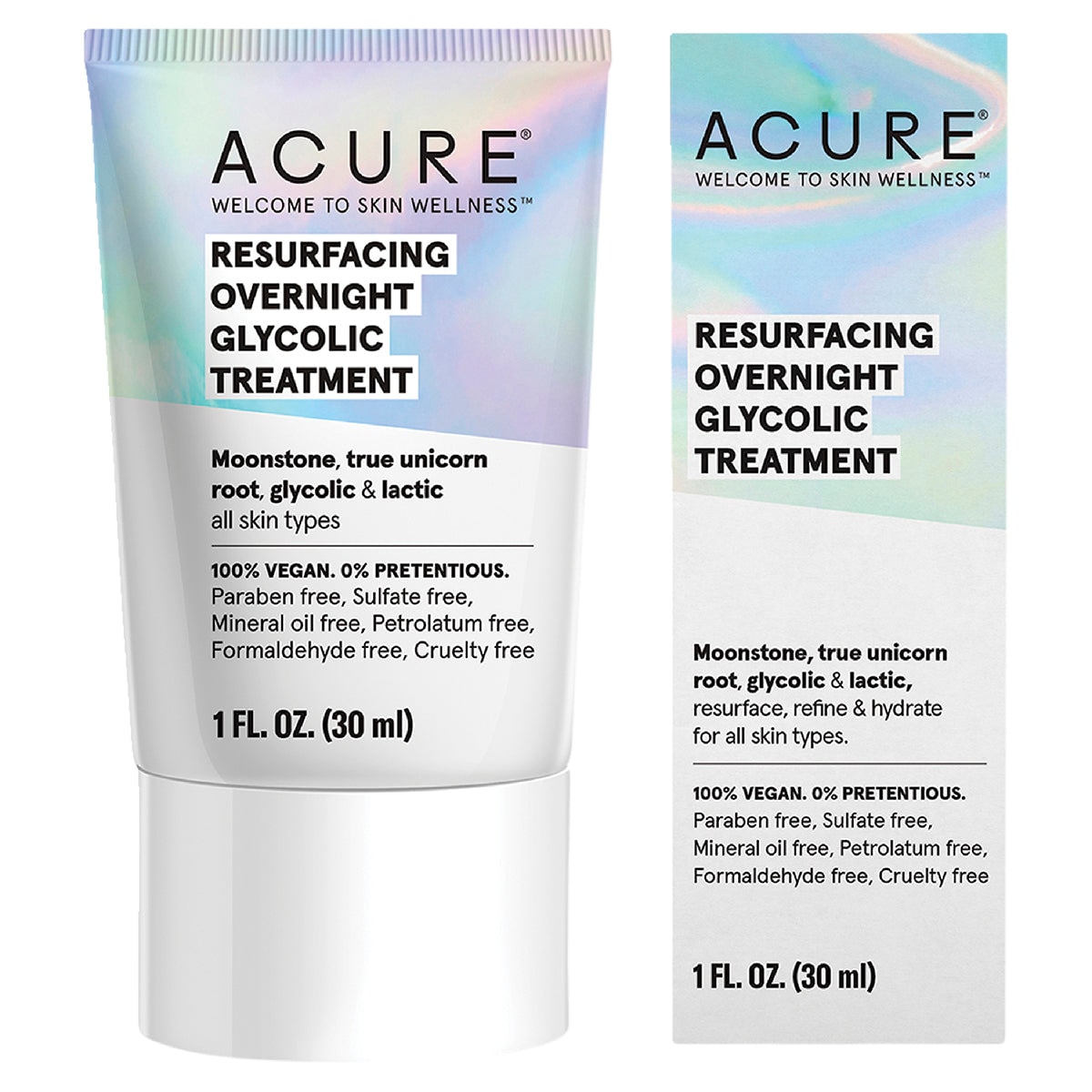 Acure Resurfacing Overnight Glycolic Treatment 30ml