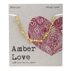 Amber Love Children's Necklace Honey Love 33cm
