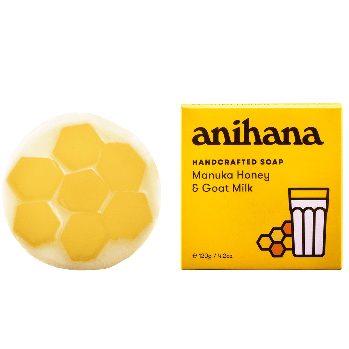 Anihana Soap Bar Manuka Honey & Goats Milk 120g