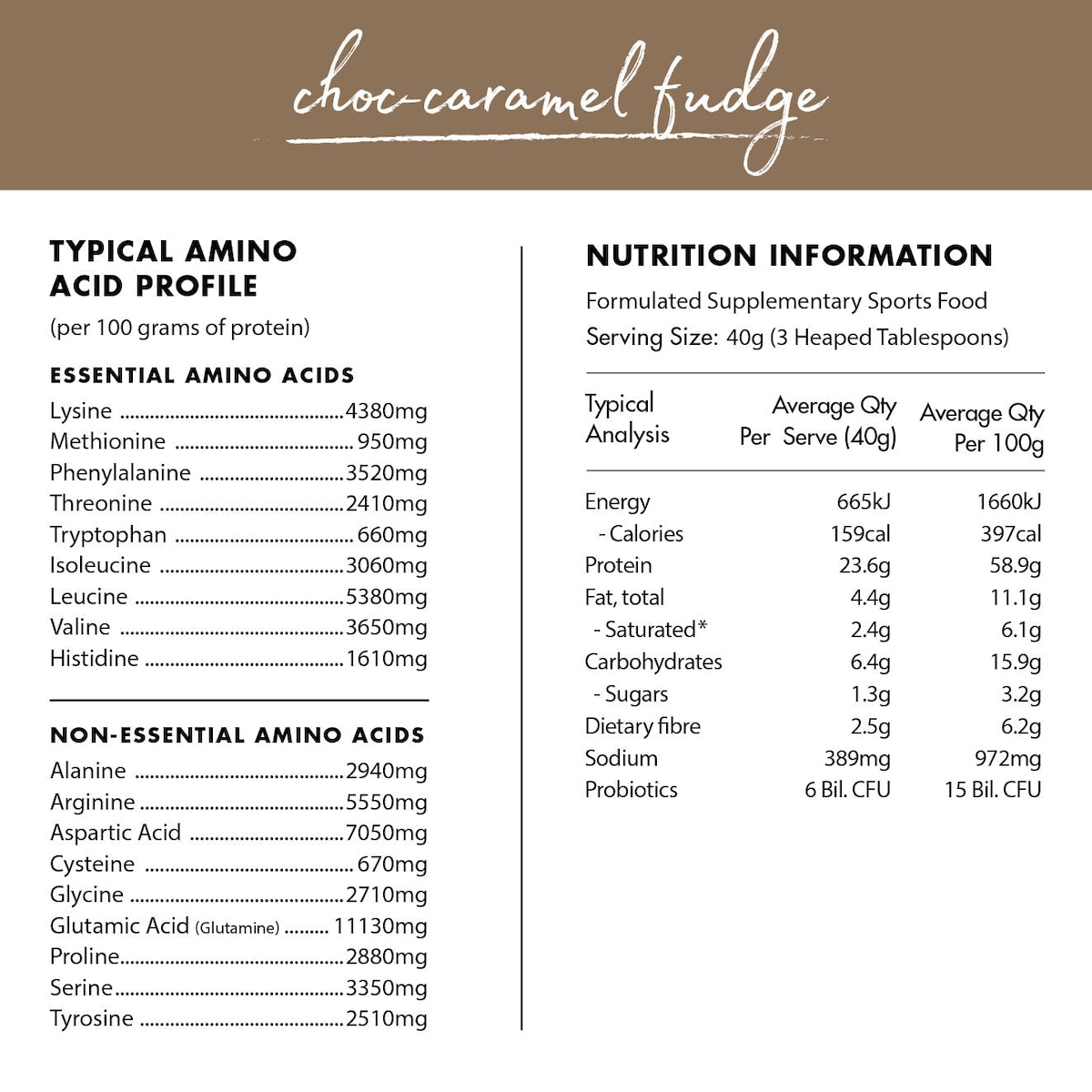 At Health Australia Organic Plant Based Protein Choc Caramel Fudge 450g