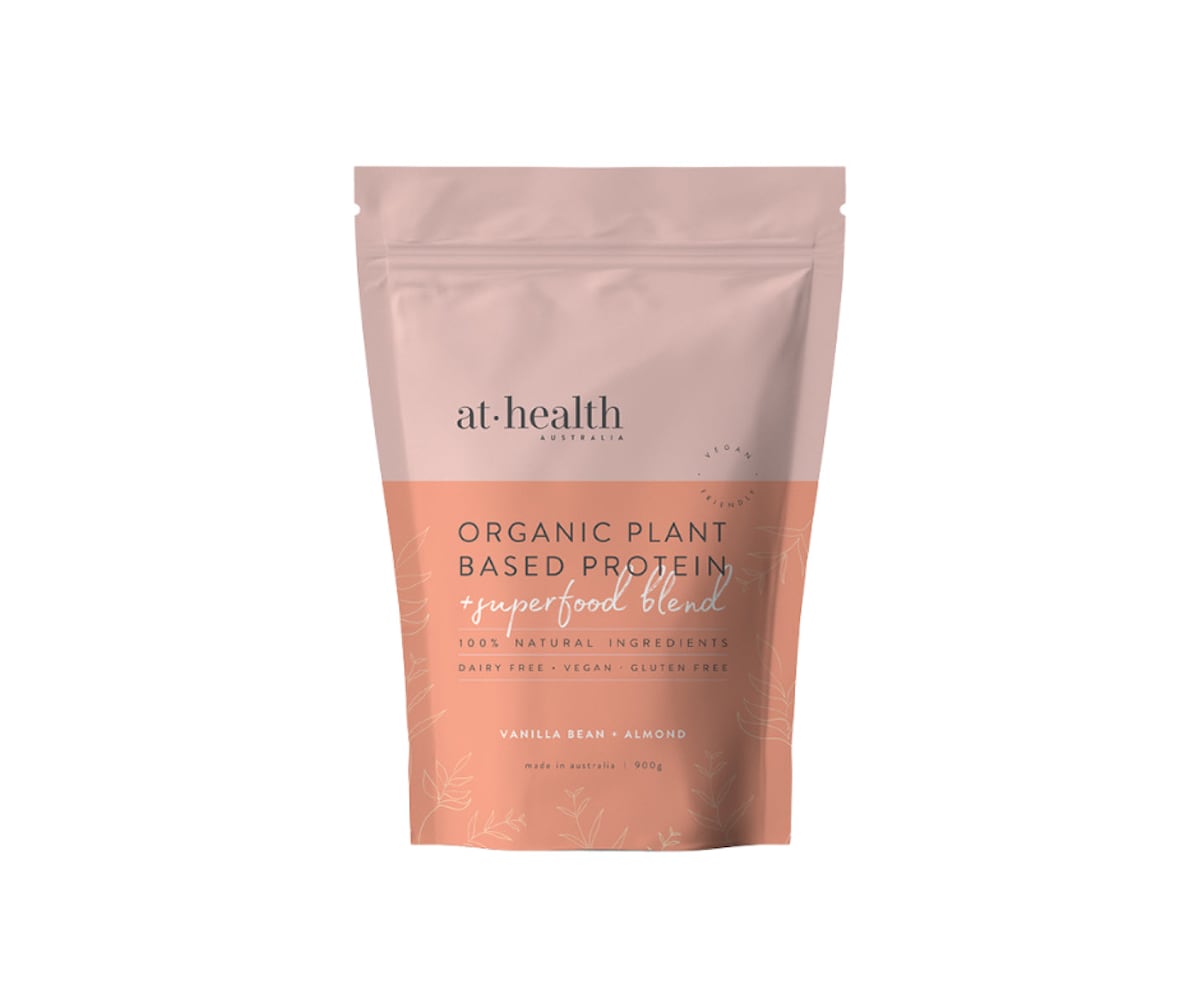 At Health Australia Organic Plant Based Protein Vanilla & Almond 900g