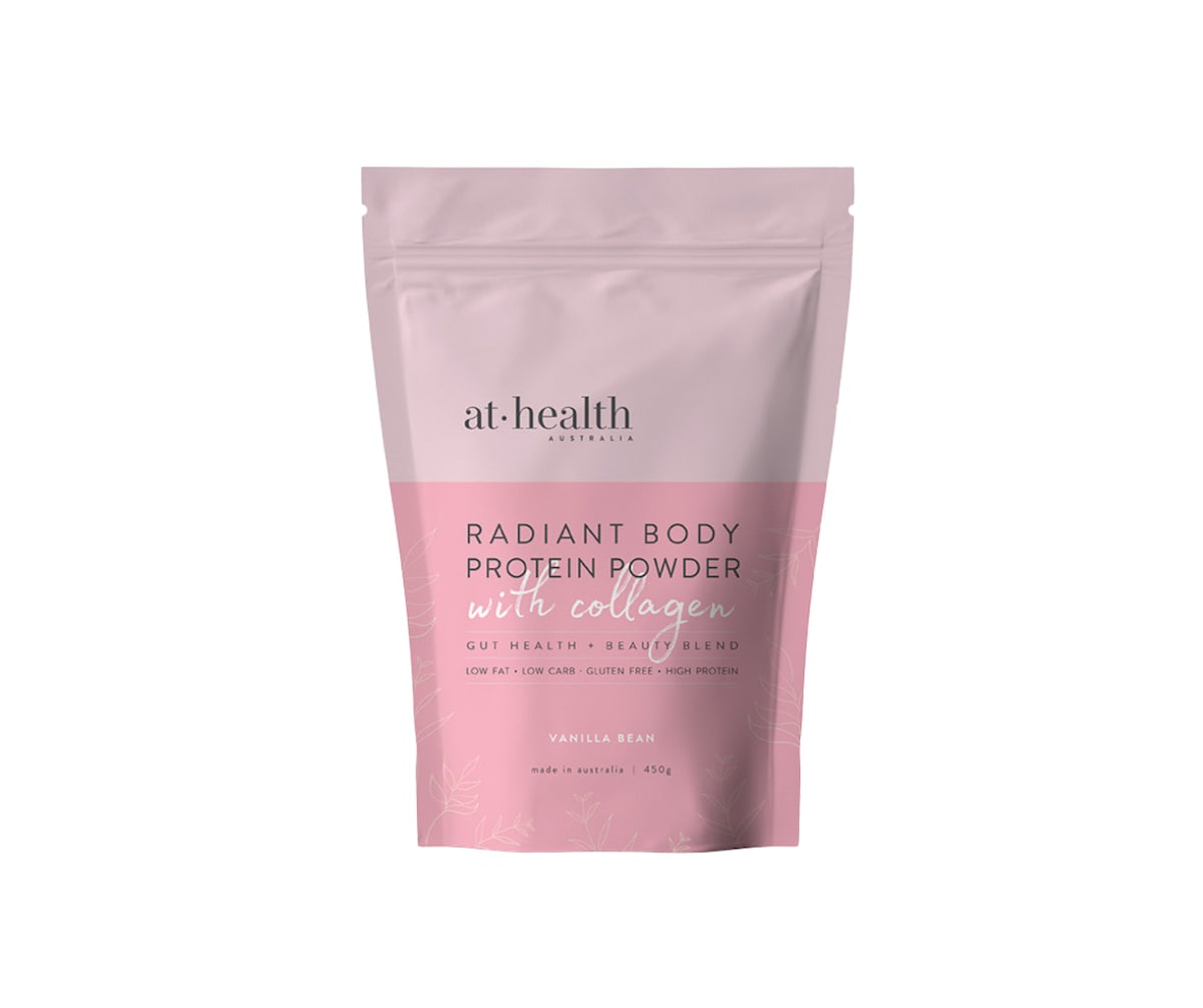 At Health Australia Radiant Body Protein with Collagen Vanilla 450g