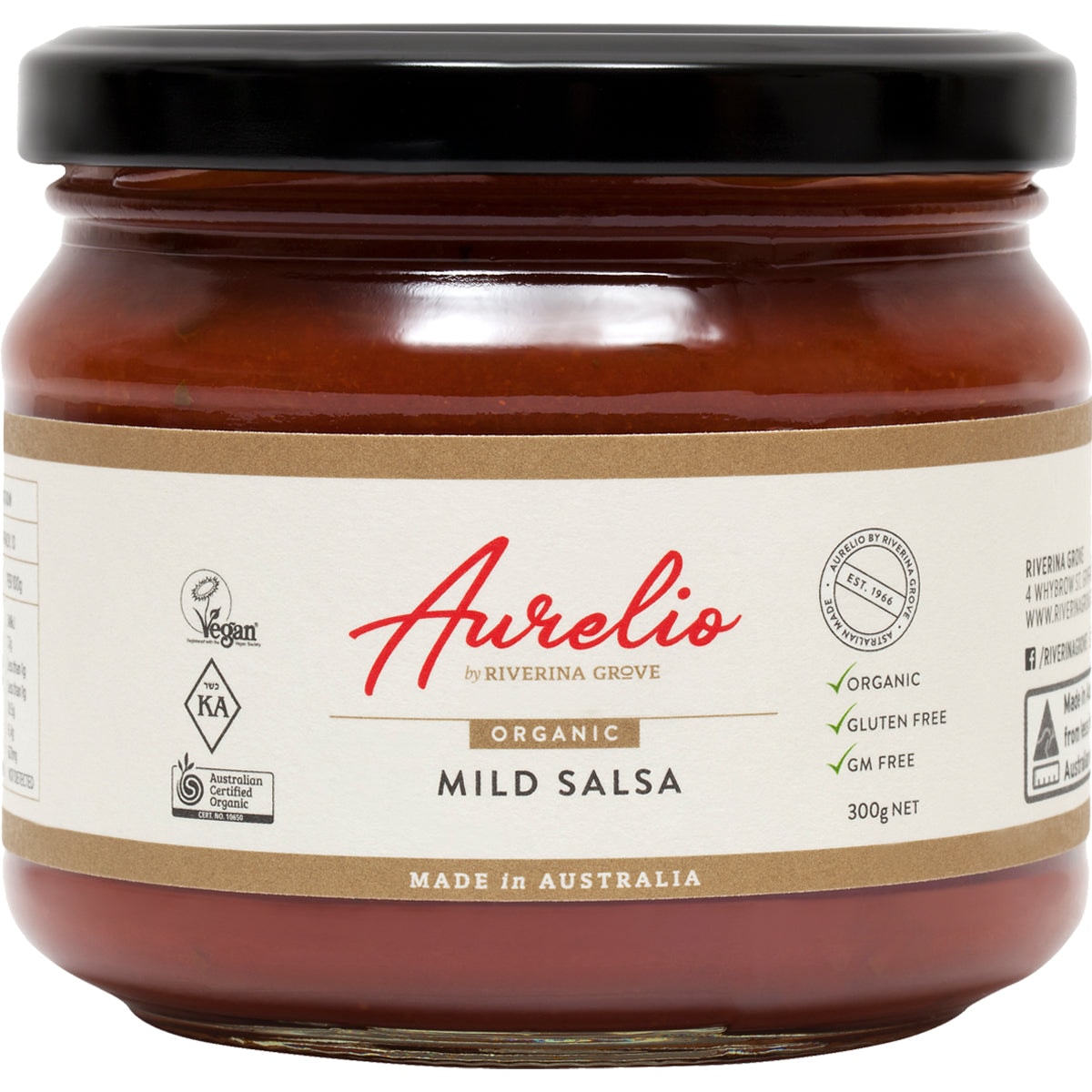 Aurelio Organic Mild Salsa 300g