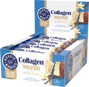 Aussie Bodies Collagen Wafer Vanilla Cream 12 x 34g