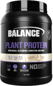 Balance Plant Protein Powder Vanilla 1kg