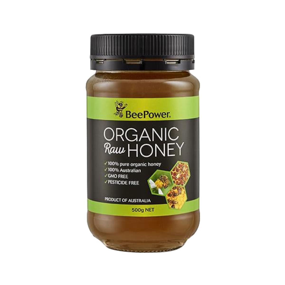 BeePower Organic Raw Honey 1kg