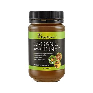 BeePower Organic Raw Honey 500g