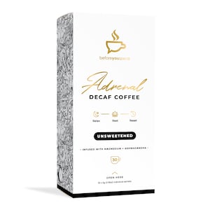 Beforeyouspeak Coffee Adrenal Decaf Blend Unsweetened 30 x 5g