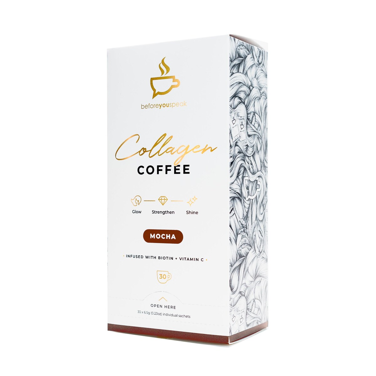 Beforeyouspeak Coffee Collagen Coffee Mocha 30 x 6.5g