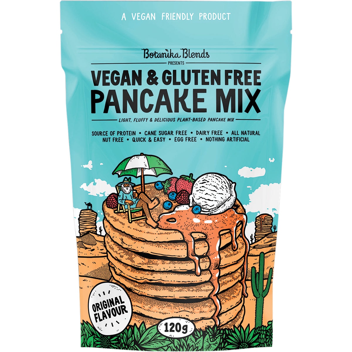 Botanika Blends Vegan & Gluten Free Pancake Mix Original 120g