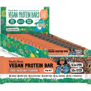 Botanika Blends Vegan Protein Bars Choc Hazelnut 12 x 40g