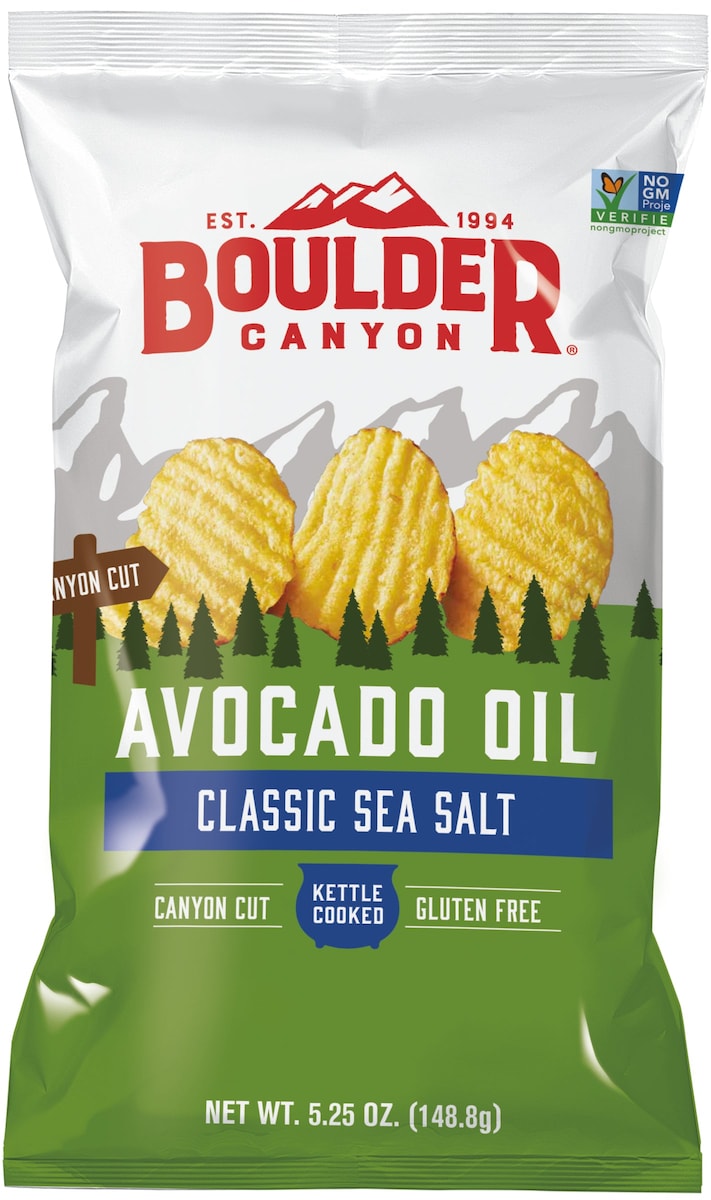 Boulder Canyon Avocado Oil Classic Sea Salt Chips 149g