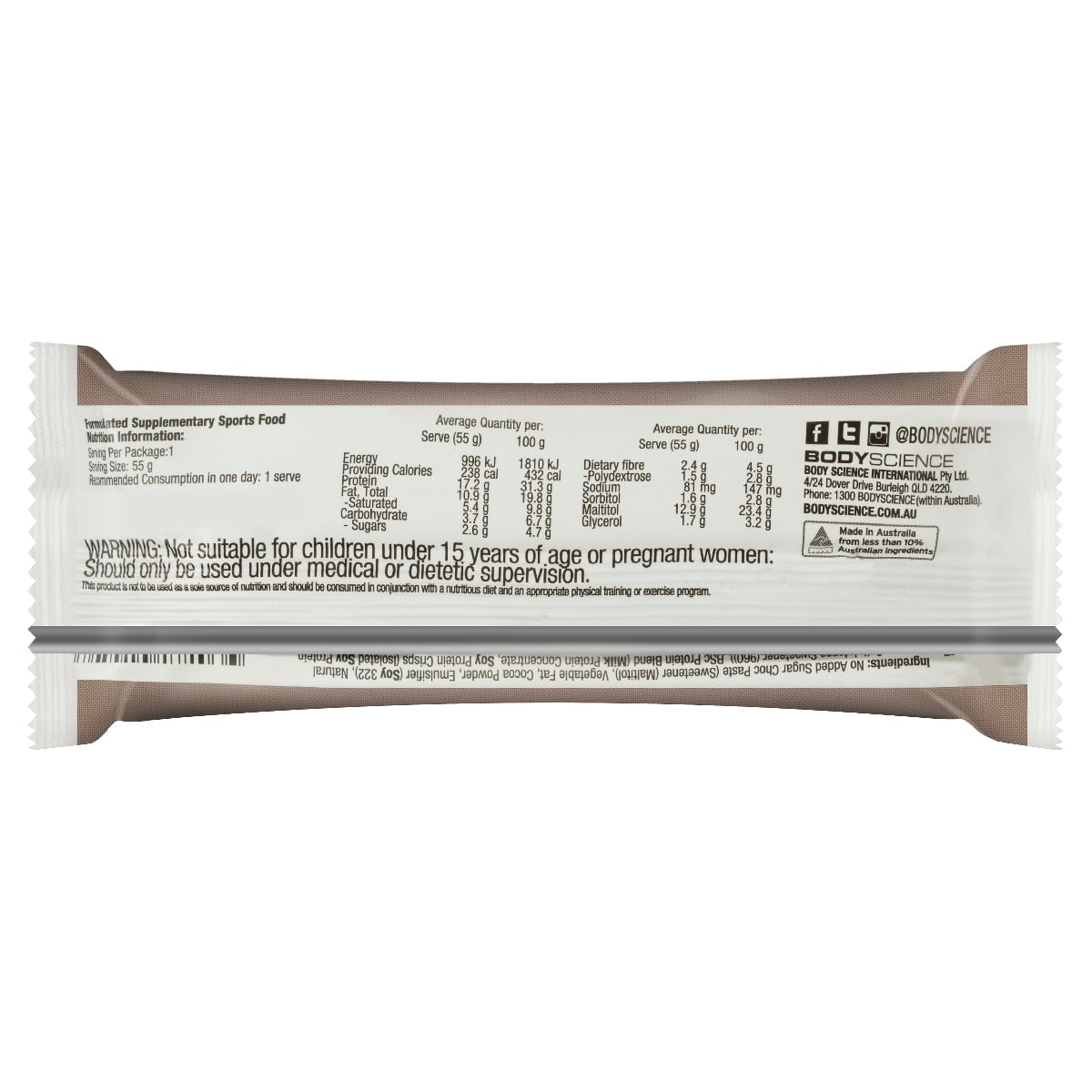 BSc High Protein Low Carb Mousse Bar Chocoholic 12 x 55g