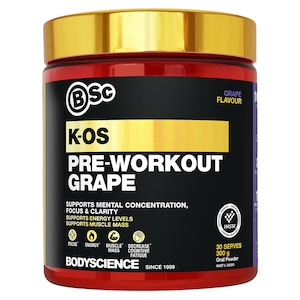 BSc Body Science K-OS Pre-Workout Grape 300g