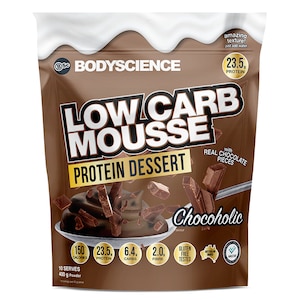 BSc Body Science Low Carb Mousse Protein Dessert Chocoholic 400g