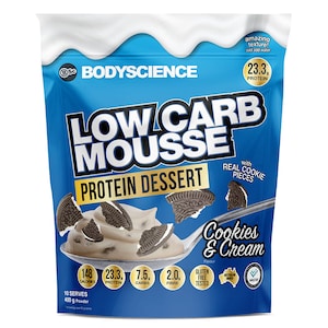 BSc Body Science Low Carb Mousse Protein Dessert Cookies & Cream 400g