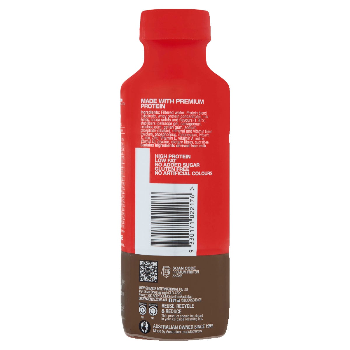 Bsc Body Science Rtd Premium Protein Shake Chocolate 6 X 450ml