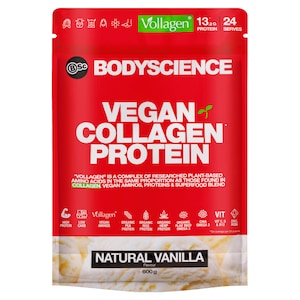 BSc Body Science Vegan Collagen Protein Natural Vanilla 600g